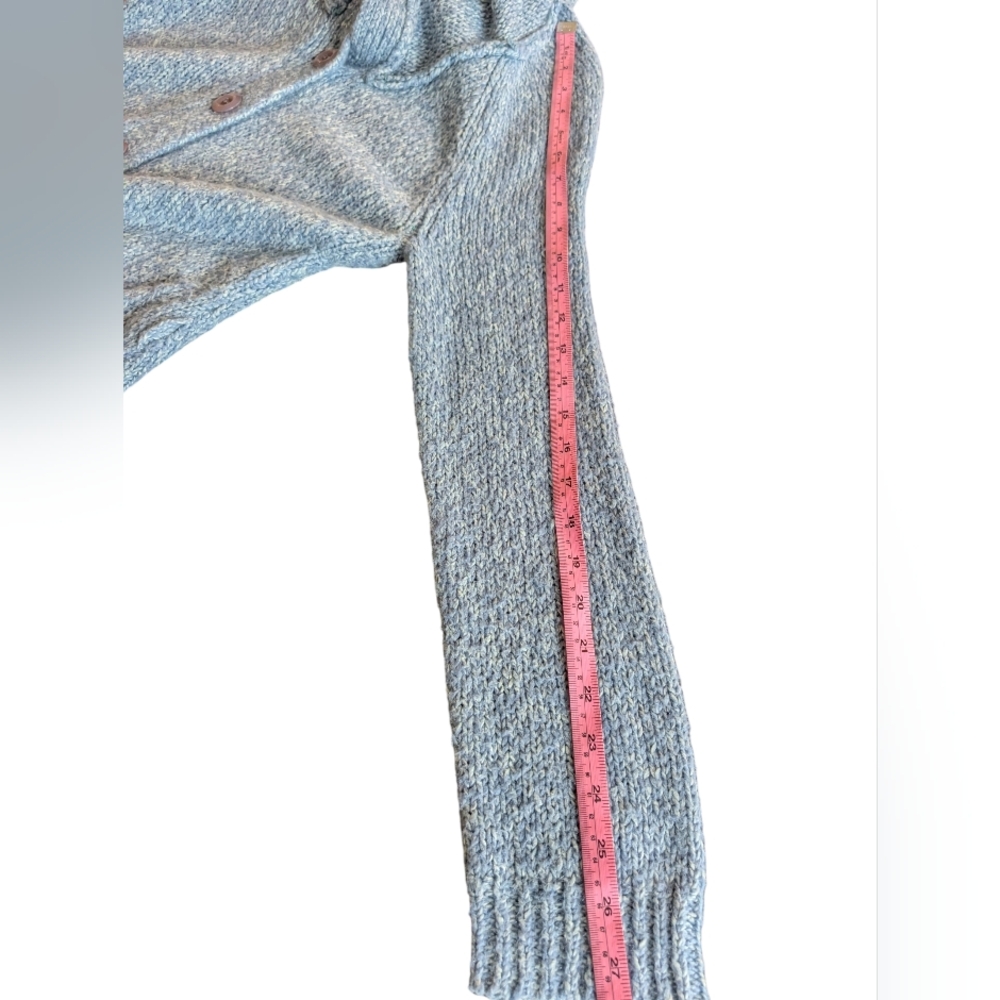 Anthropologie Sleeping On Snow Wool Blend Wide Collar Cardigan Sz S - Picture 5 of 8